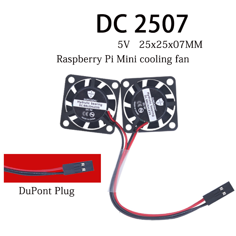 Raspberry Pi Water Cooling Kit - Nuovo DC 5V 0.11A 2507 25x25x07MM