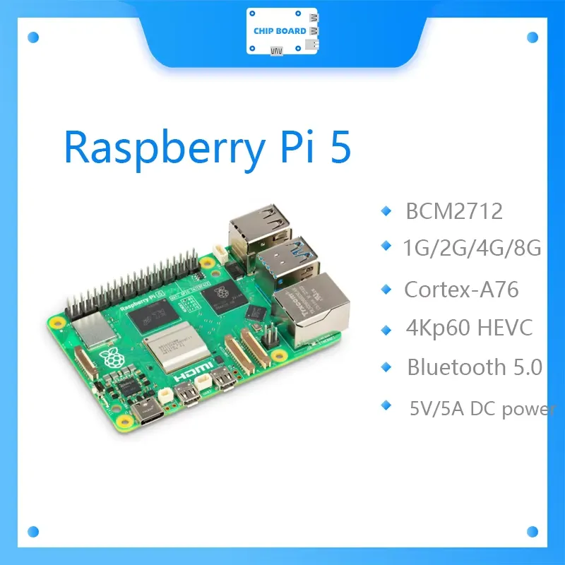 Raspberry Pi 5 8Gb Board - Scheda Raspberry Pi 5 Ufficiale con